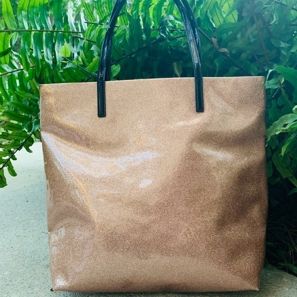 Kate Spade Pink Mavis Glitter Tote & Wallet Set